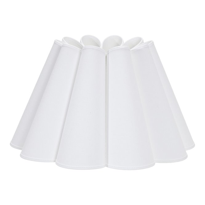 Biały abażur kwiat do lampy stojącej Freja 32cm